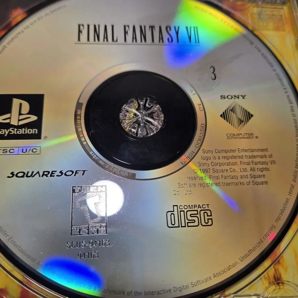 Final Fantasy VII (Sony PlayStation 1, 1997) Greatest Hits , PS1 Complete RPG